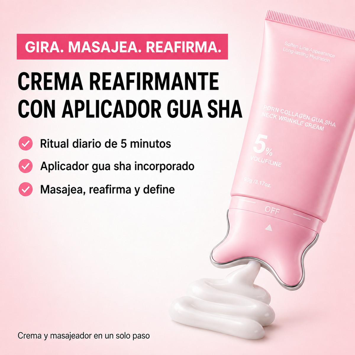 Crema Reafirmante PDRN 2 en 1 para Cuello y Papada